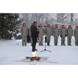 Обеспечение горения "Вечного огня" на мемориале памяти воинам